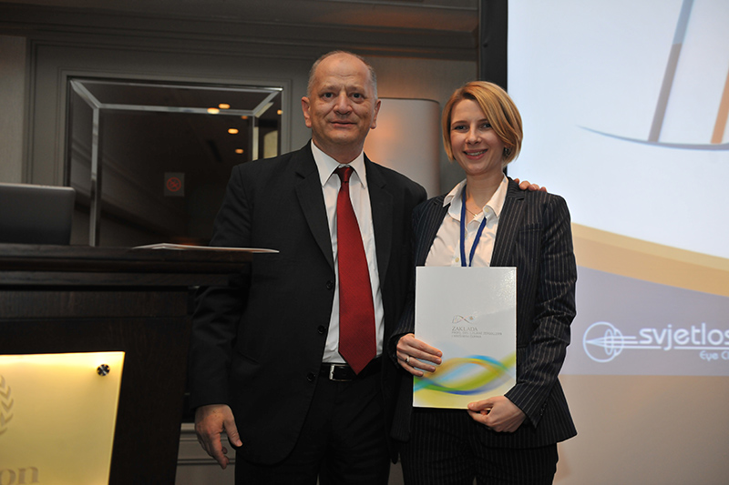 Dr. Sofić-Drino has received an award for the best scientific work of young ophthalmologists